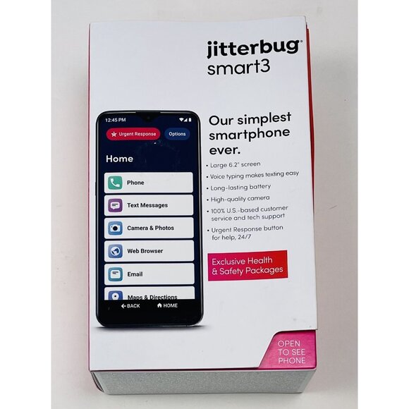 LIVELY Jitterbug Smart 3 Best Buy 6.22" HD 32GB 13MP WiFi Bluetooth 4G LTE Phone - Picture 1 of 8